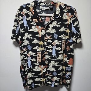 Nickelodeon Avatar Short Sleeve Button-up Shirt Size X-Large Fandom